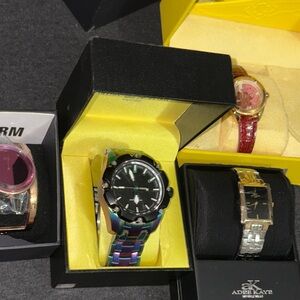 Adee Kaye Men's Iridescent and Black Watch